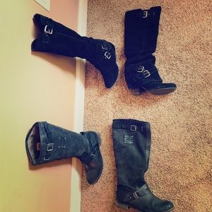 Two pair of size 6 tall boots